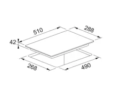 108.0669.347 - OCAK CAM SERAMİK FRSM 302 C TD BK SIYAH CAM