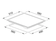108.0669.349 - OCAK CAM SERAMİK FRSM 604 C T BK SIYAH CAM