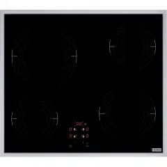 108.0669.350 - OCAK CAM SERAMİK FRSM 604 C T XS SIYAH CAM INOX ÇERÇEVELİ