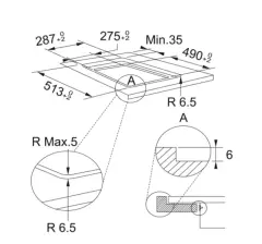 108.0606.106 - OCAK CAM İNDÜKSÜYONLU SMART FSM 302 I BK