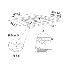 108.0606.108 - OCAK CAM İNDÜKSÜYONLU SMART FSM 654 I B BK
