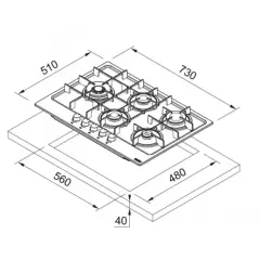 106.0670.114 - OCAK MARIS FHMA 755 4G DC MB MATT BLACK