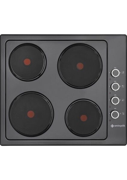 4 GÖZLÜ ANKASTRE SİYAH EMAYE HOT PLATE OCAK