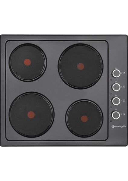 4 GÖZLÜ ANKASTRE SİYAH EMAYE HOT PLATE OCAK
