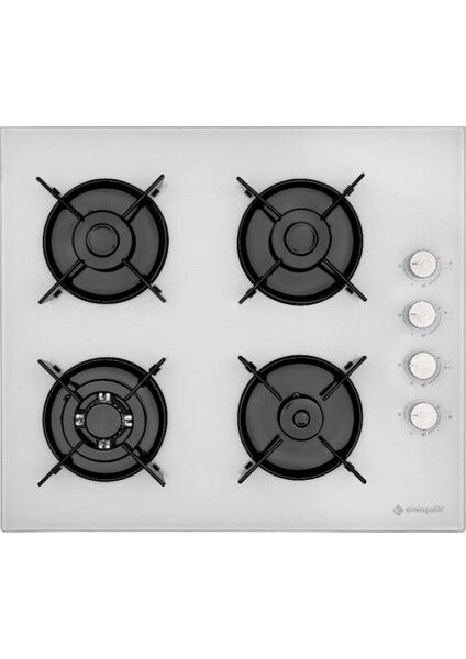 BEYAZ CAM ANKASTRE OCAK EC-AH 1240 WG60 ENG