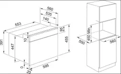 131.0632.660 - MYTHOS MİKRODALGA FIRIN  FMY 45 MW BK BLACK FRAME