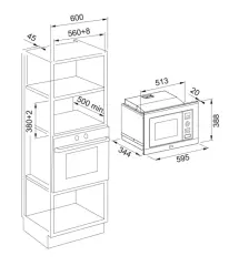 131.0632.992 - MIKRODALGA FRANKE SMART LINEAR FSL 20 MW XS INOX