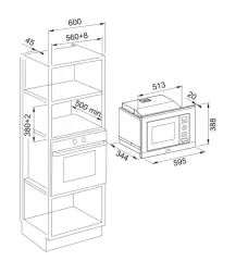 131.0632.993 - MIKRODALGA FRANKE SMART LINEAR FSL 20 MW BK BLACK