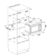 131.0627.471 - MIKRODALGA FRANKE FSM 25 MW XS