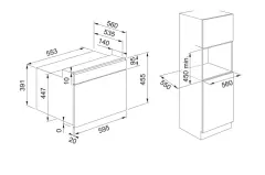 131.0606.104 - MARIS MİKRODALGA FIRIN  FMA 45 MW XS INOX