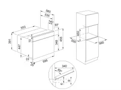 131.0606.104 - MARIS MİKRODALGA FIRIN  FMA 45 MW XS INOX