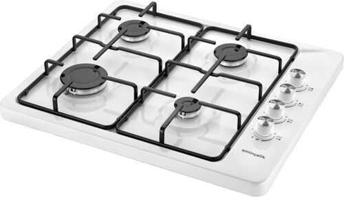 SET ÜSTÜ DÖRT GÖZLÜ BEYAZ EMAYE OCAK