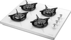 SET ÜSTÜ DÖRT GÖZLÜ BEYAZ CAM OCAK