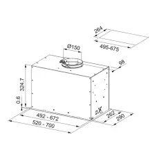 305.0665.367 - ASPİRATÖR FBFE WH MATT A70