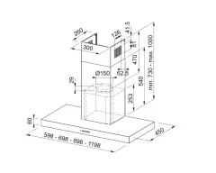 325.0599.547 - DAVLUMBAZ FORMAT FDF EG6 60 XS INOX 60 cm