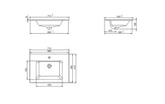 İbiza Etajerli Lavabo
71x51 cm