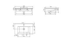 Arte Etajerli Lavabo
75x45 cm