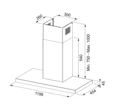 325.0657.265 - DAVLUMBAZ FORMAT PLUS FTLN H45 X/BK GLASS A120 Inox