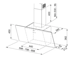 110.0361.902 - DAVLUMBAZ FPJ 915 V BK A 90 CM SİYAH