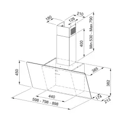 110.0361.903 - DAVLUMBAZ FPJ 615 V WH A 60 CM BEYAZ