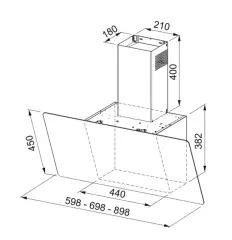 330.0516.054 - DAVLUMBAZ FPJ V 615 V BK/SS A 60 CM SİYAH