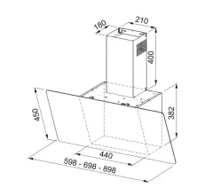 330.0516.052 - DAVLUMBAZ FPJ V 915 V BK/SS A 90 CM SİYAH