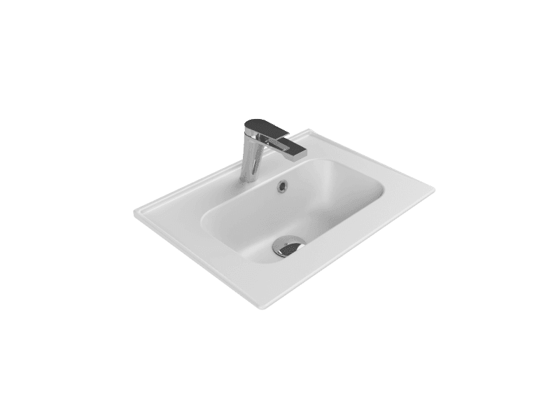 Blue Etajerli Lavabo 50x36,5 cm