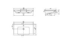 Anova Etajerli Lavabo 100x50 cm