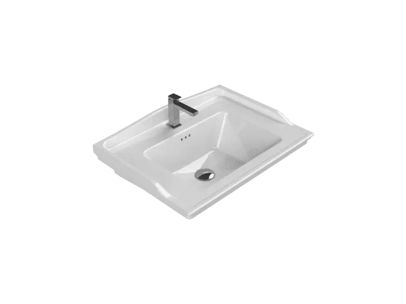 Kapadokya Etajerli Lavabo 65x48 cm