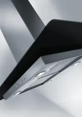 325.0518.790 - DAVLUMBAZ GLASS LINEAR ISOLA FGL 915 I BK / XS INOX VE SIYAH CAM ADA