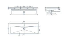 Elite Etajerli Lavabo 120x45 cm