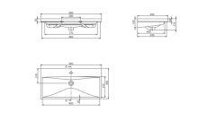Elite Etajerli Lavabo 90x45 cm