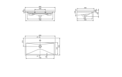 Elite Etajerli Lavabo 80x45 cm