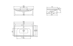 Frame Etajerli Lavabo
80x45 cm