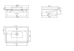 Frame Etajerli Lavabo
65x45 cm