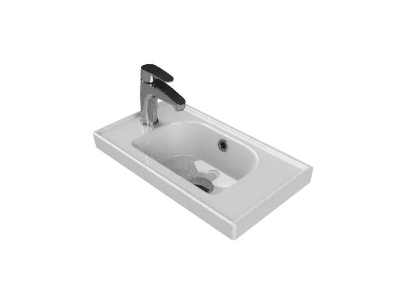 Frame Etajerli Lavabo
50x28 cm
(Soldan Bataryalı)