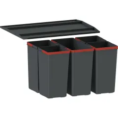 121.0494.194 - Ankastre Dolap İçi Çöp Kovası Easysort 600-1-4