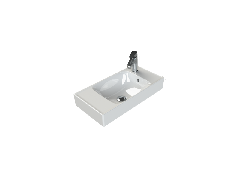 Sharp Etajerli Lavabo 60x30 cm
(Sağdan Batarya Delikli)