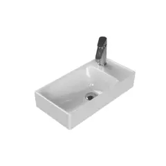 Sharp Etajerli Lavabo 50x25 cm
(Sağdan Batarya Delikli)