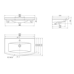 Plus Etajerli Lavabo
90x51 cm