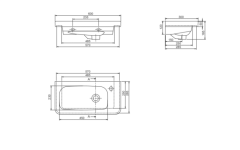 Noura Etajerli Lavabo
60x30 cm