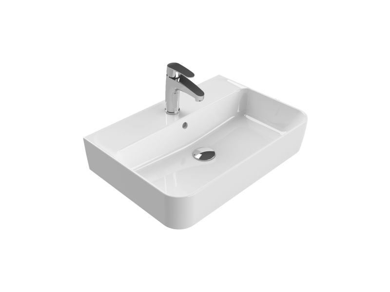 Hera Etajerli Lavabo 60x42 cm
(Duvara Sıfır Lavabo)