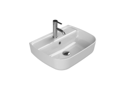 Aqua Tezgahüstü Lavabo 55x42 cm
(Duvara Sıfır Lavabo)