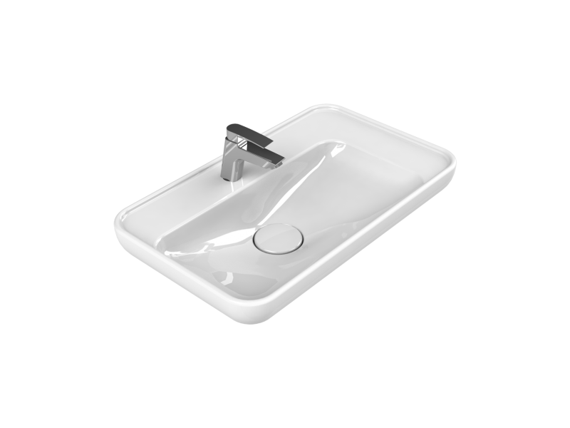 Lal Tezgahüstü Lavabo 70x42 cm