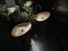 Olive Tezgahüstü Lavabo 61x35 cm