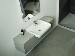 Duru Yarım Tezgah Üstü Lavabo 56x43 cm