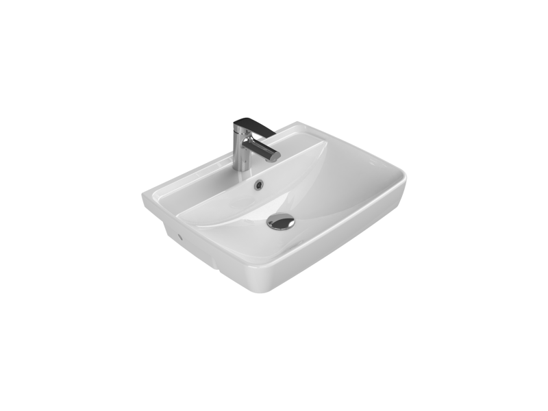 Duru Yarım Tezgah Üstü Lavabo 56x43 cm