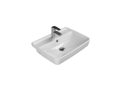 Duru Yarım Tezgah Üstü Lavabo 56x43 cm