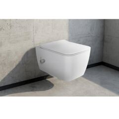 Hera Rimless Entegre Ara Musluklu Asma Klozet