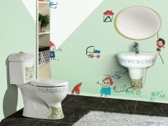 Yumurcak Takım Klozet (Arkadan Çıkışlı)